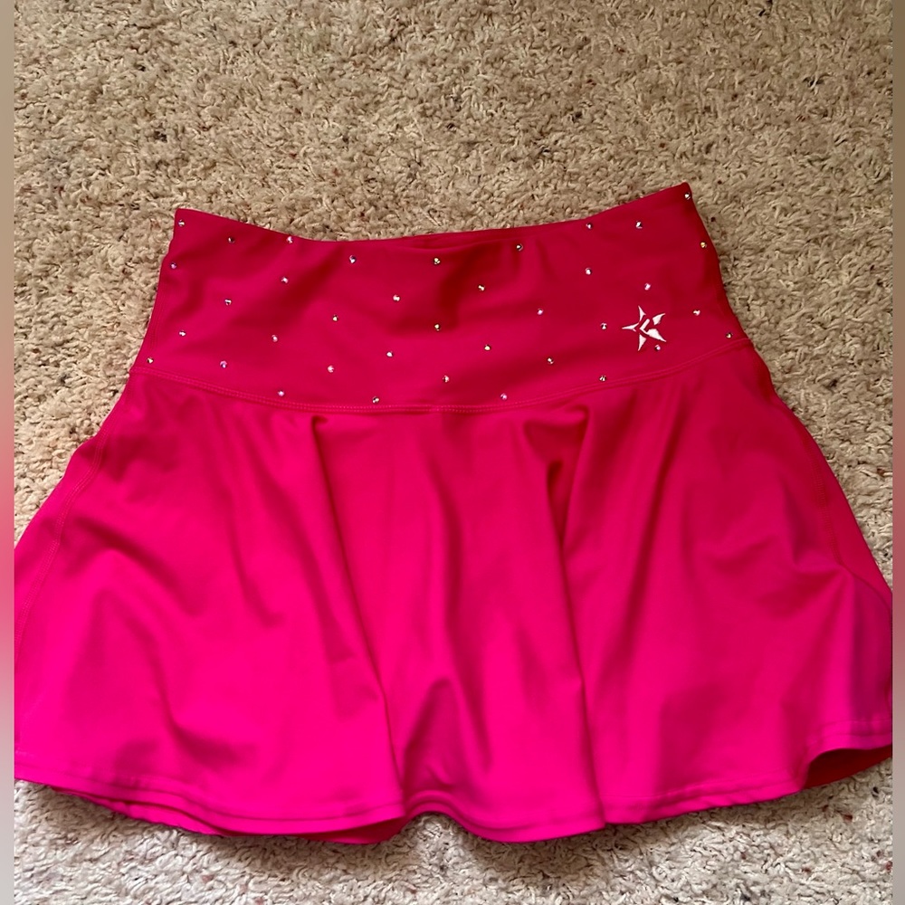 AS flouncy - pink with crystals.